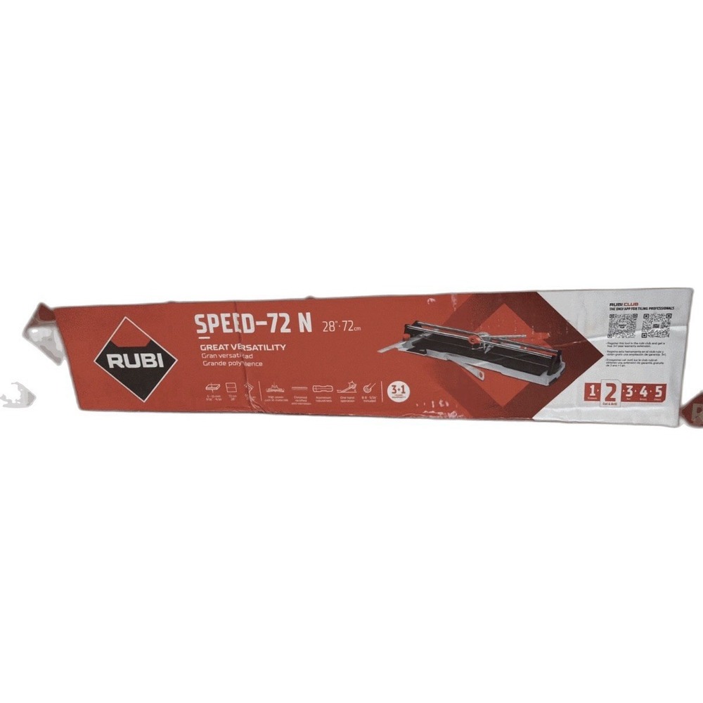 Rubi Speed 72 N 28 in. Tile Cutter w/ Tungsten Carbide Blade & Replacement Blade